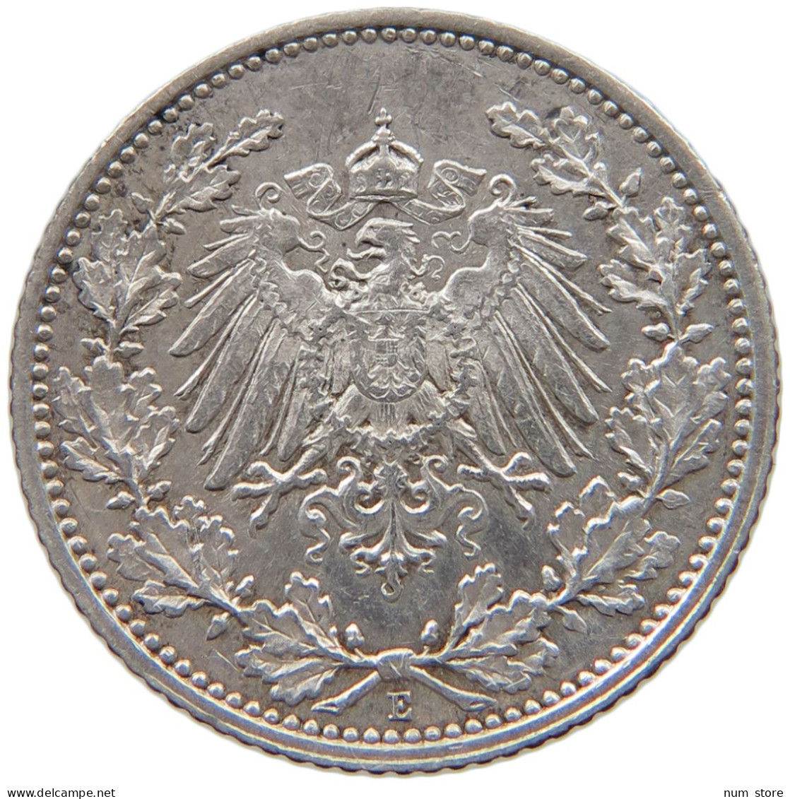 KAISERREICH 1/2 MARK 1906 E WILHELM II. (1888-1918) #MA 006081 - 1/2 Mark