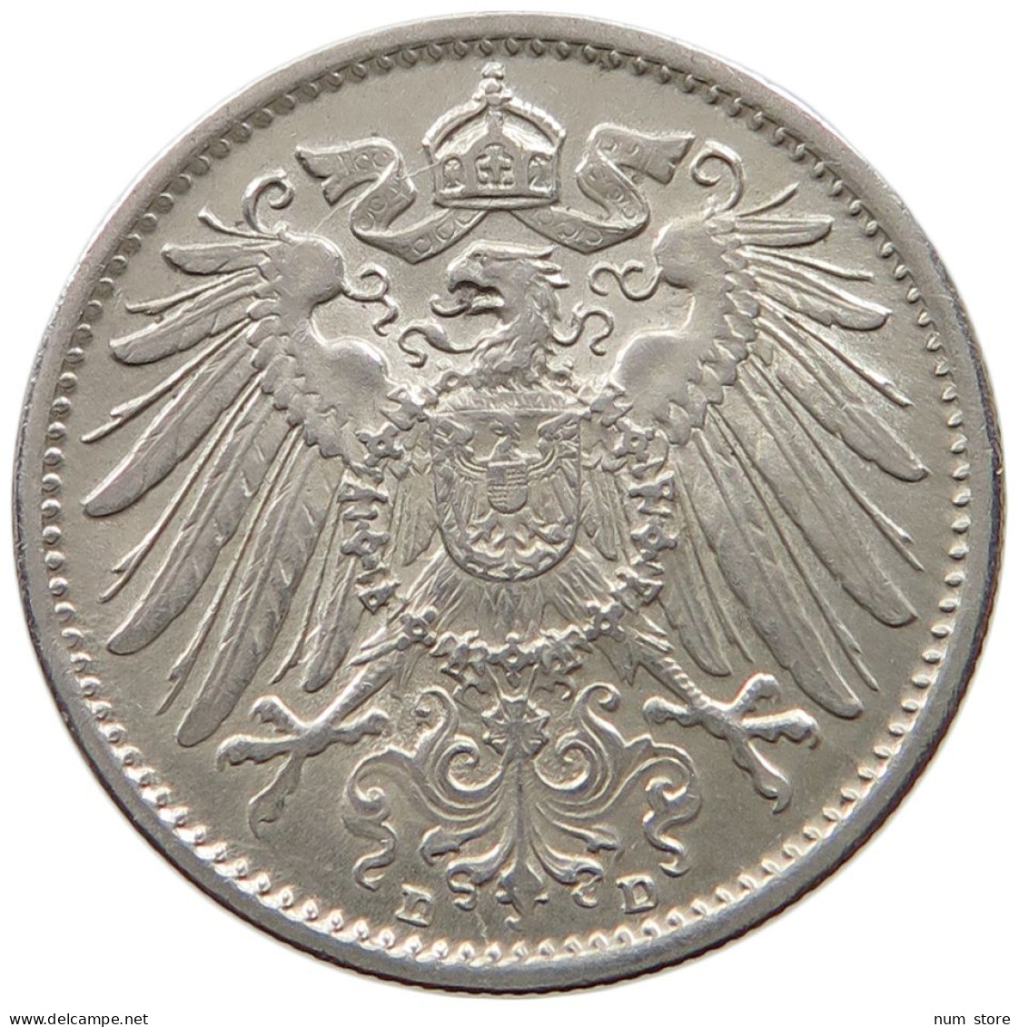 KAISERREICH 1 MARK 1914 D WILHELM II. (1888-1918) #MA 005923 - 1 Mark