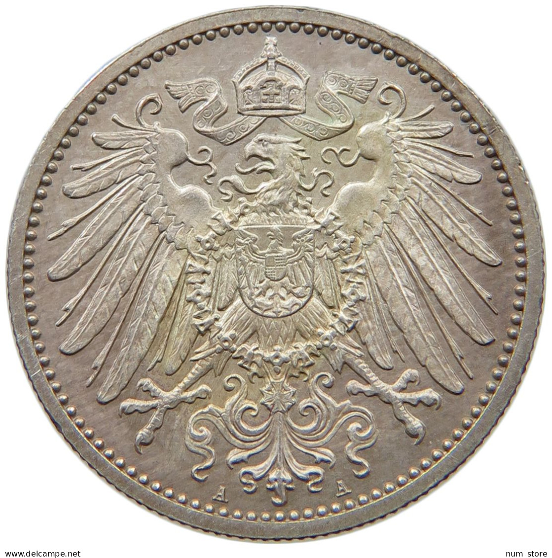 KAISERREICH 1 MARK 1914 A WILHELM II., 1888-1918 #MA 006763 - 1 Mark