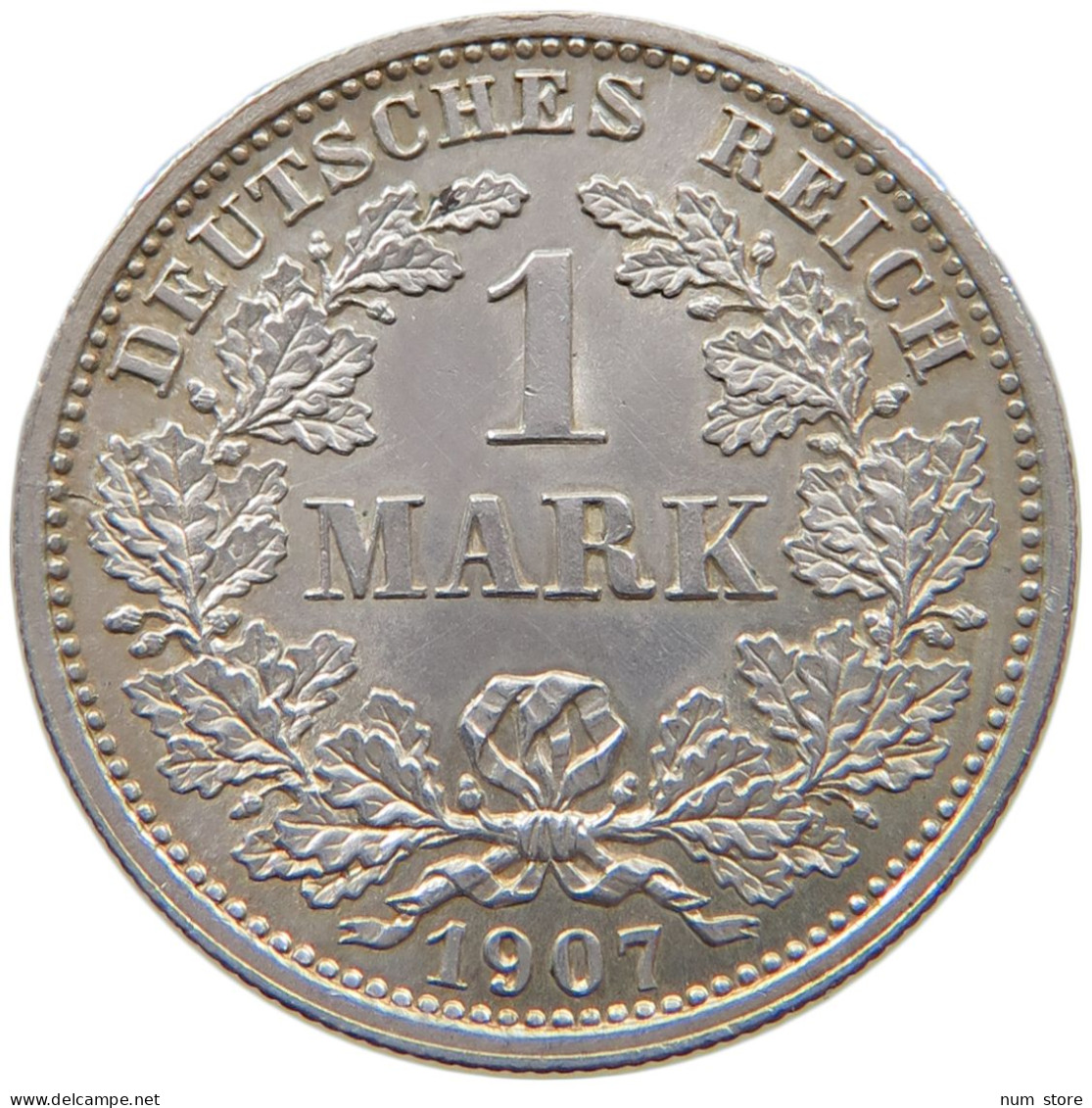 KAISERREICH 1 MARK 1907 D  #MA 005662 - 1 Mark