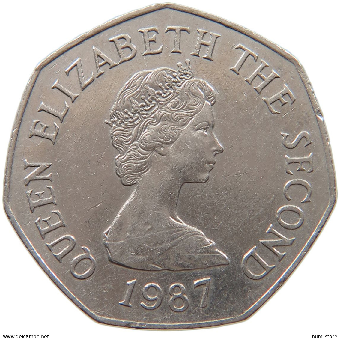 JERSEY 50 PENCE 1987 ELIZABETH II. (1952-) #MA 064915 - Jersey