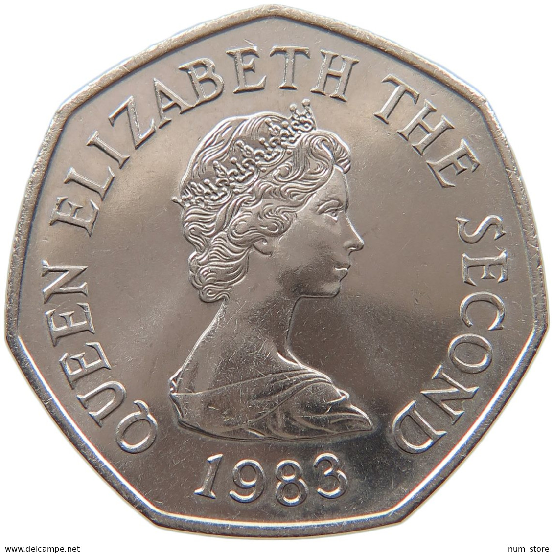 JERSEY 50 PENCE 1983 ELIZABETH II. (1952-) #MA 064916 - Jersey