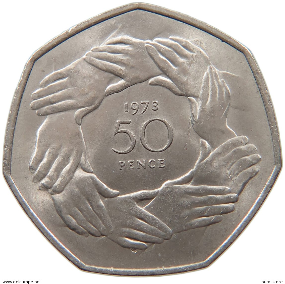 JERSEY 50 PENCE 1973 ELIZABETH II. (1952-2022) #MA 099591 - Jersey