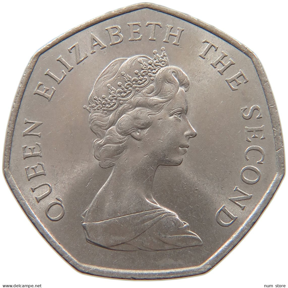 JERSEY 50 PENCE 1969 ELIZABETH II. (1952-) #MA 064917 - Jersey