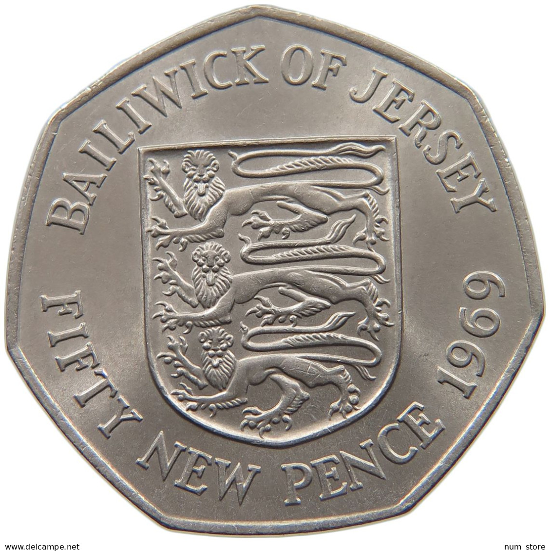 JERSEY 50 PENCE 1969  #MA 025687 - Jersey