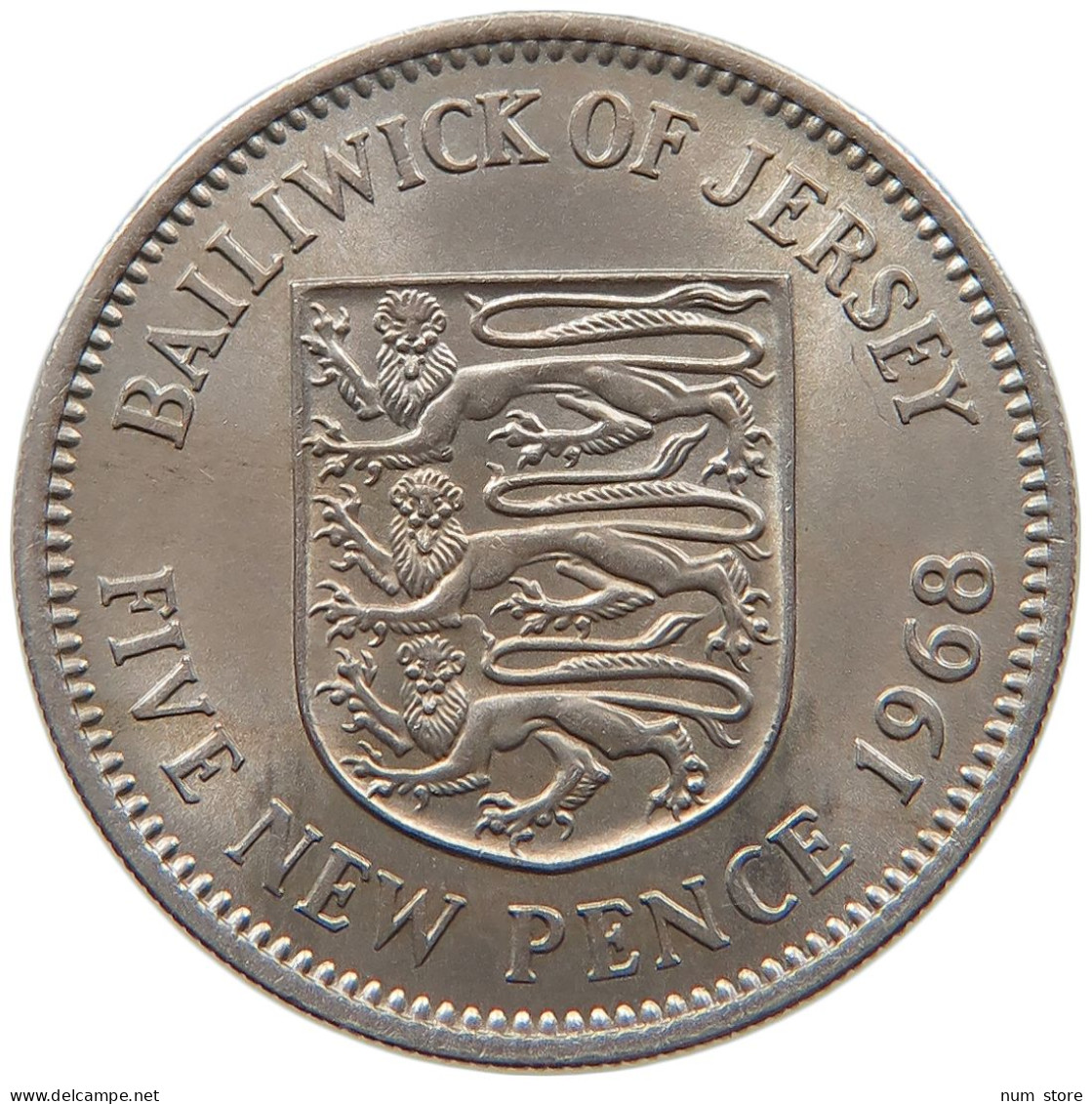 JERSEY 5 PENCE 1968 ELIZABETH II. (1952-) #MA 064923 - Jersey