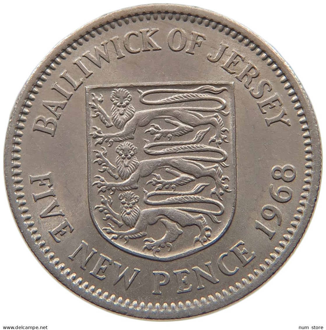 JERSEY 5 PENCE 1968  #MA 025688 - Jersey