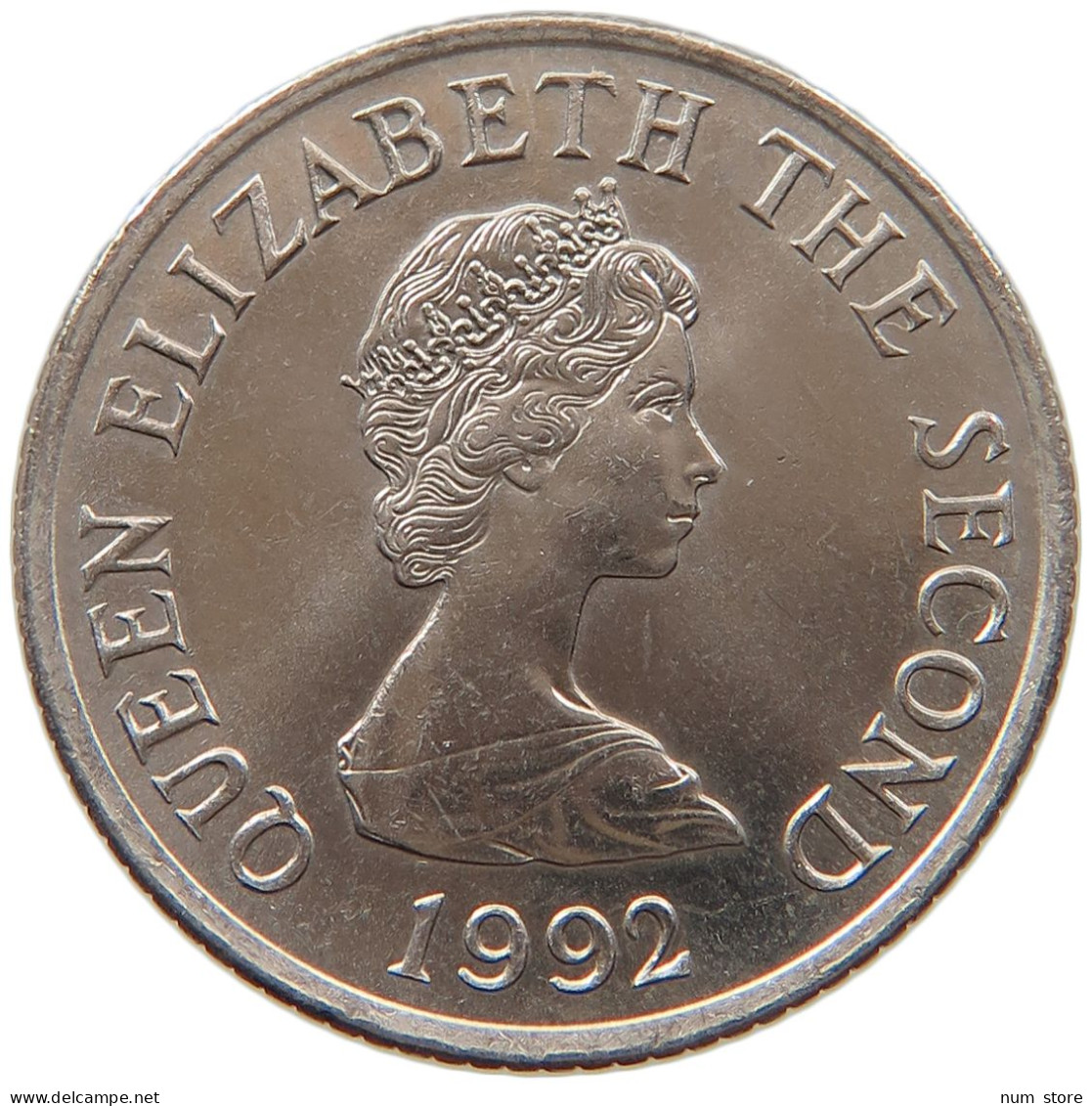 JERSEY 10 PENCE 1992 ELIZABETH II. (1952-) #MA 064921 - Jersey