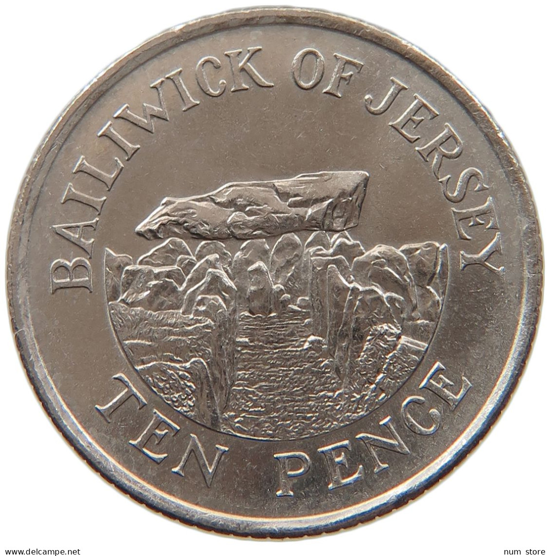 JERSEY 10 PENCE 1992 ELIZABETH II. (1952-) #MA 064921 - Jersey