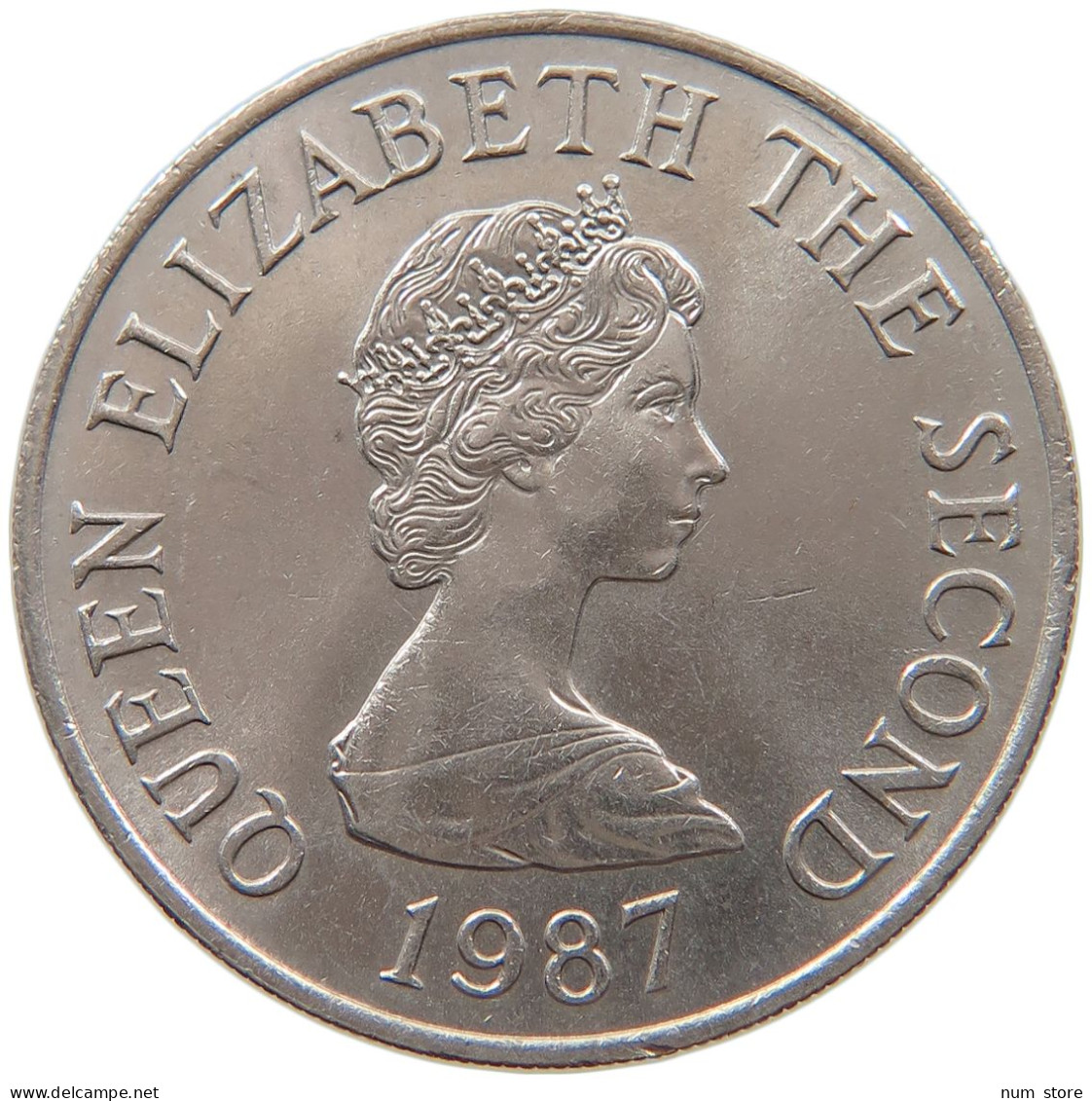 JERSEY 10 PENCE 1987 ELIZABETH II. (1952-) #MA 064919 - Jersey