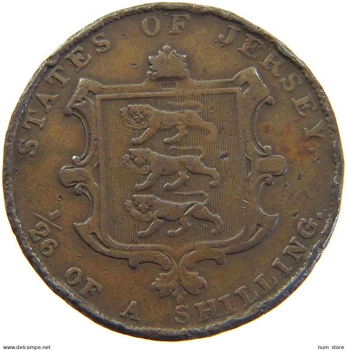 JERSEY 1/26 SHILLING 1841 VICTORIA 1837-1901 #MA 064942 - Jersey