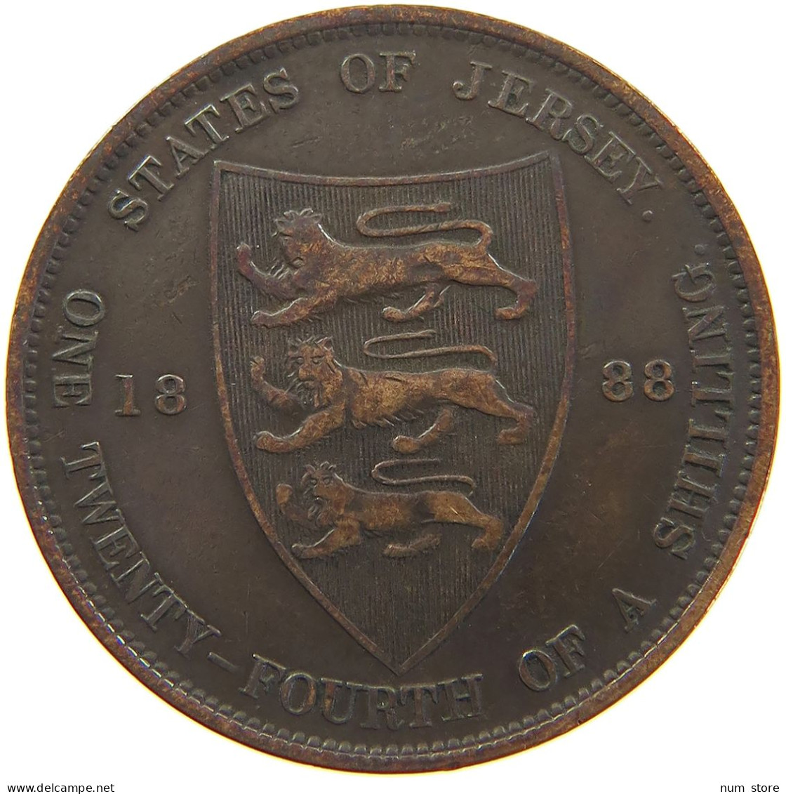 JERSEY 1/24 SHILLING 1888 VICTORIA 1837-1901 #MA 064948 - Jersey