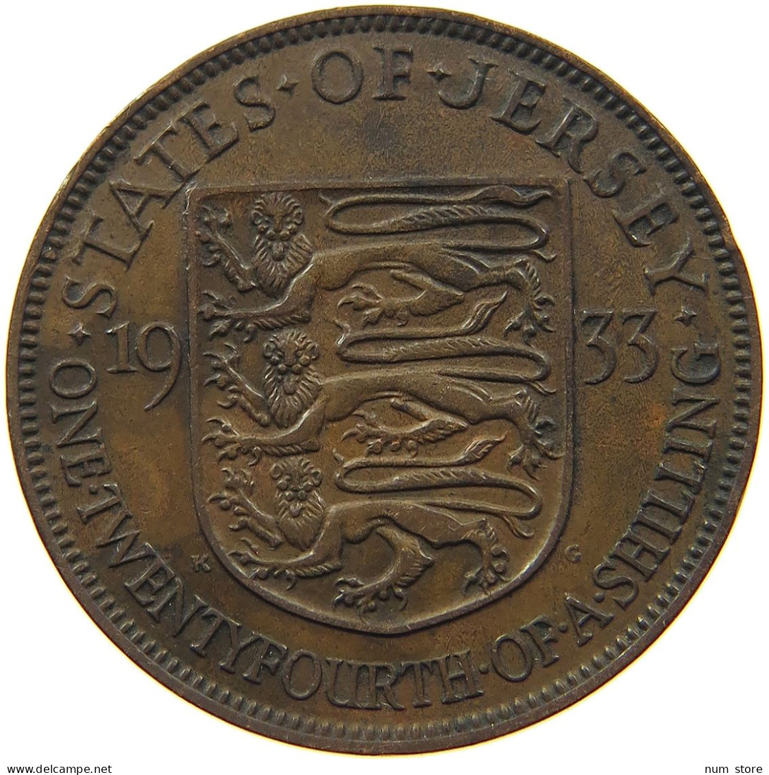 JERSEY 1/24 SHILLING 1933 GEORGE V. (1910-1936) #MA 101080 - Jersey