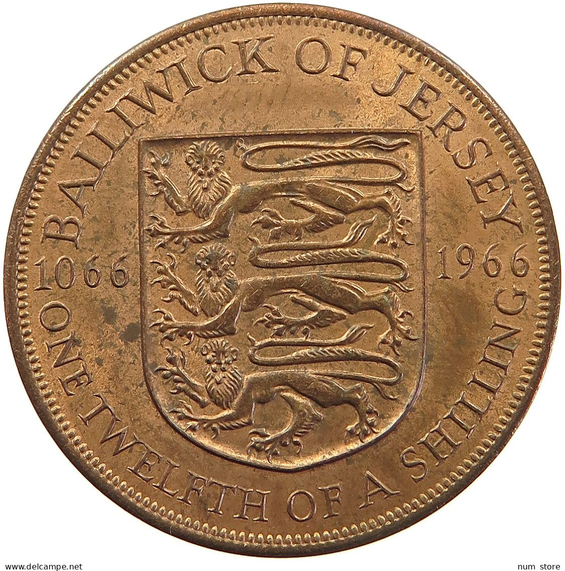 JERSEY 1/12 SHILLING 1966 ELIZABETH II. (1952-2022) #MA 101958 - Jersey