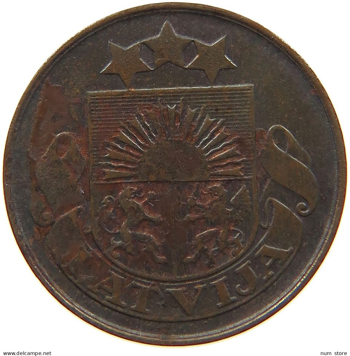 LATVIA SANTIMS 1922  #MA 063008 - Latvia