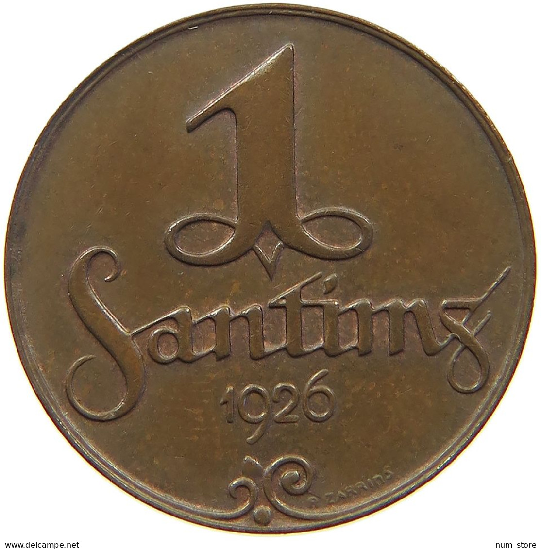 LATVIA SANTIMS 1926  #MA 063009 - Letland