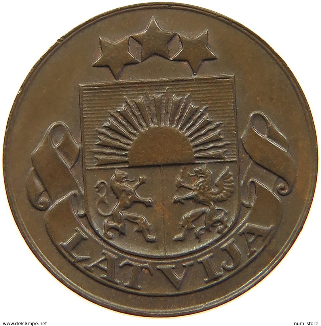 LATVIA SANTIMS 1926  #MA 063009 - Letland