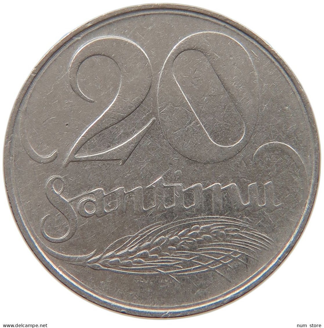 LATVIA 20 SANTIMU 1922  #MA 062999 - Latvia