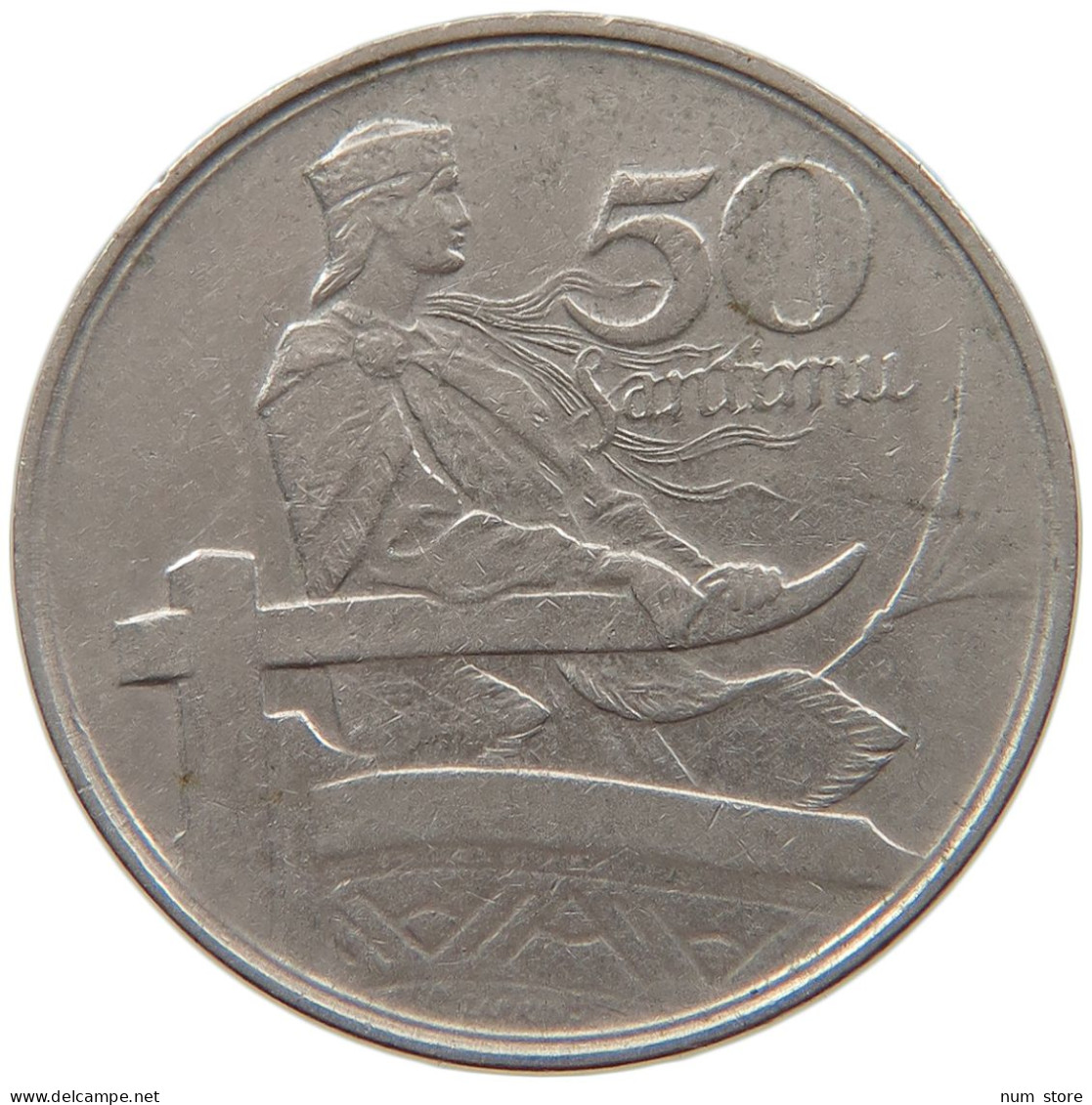 LATVIA 50 SANTIMI 1922  #MA 067586 - Lettonia