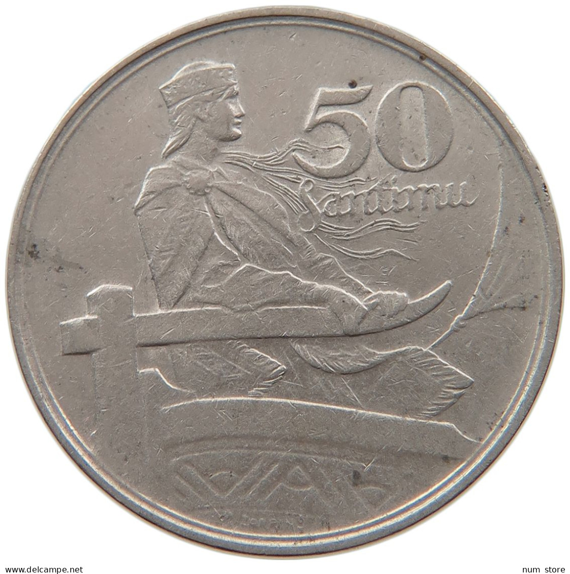 LATVIA 50 SANTIMU 1922  #MA 099637 - Latvia