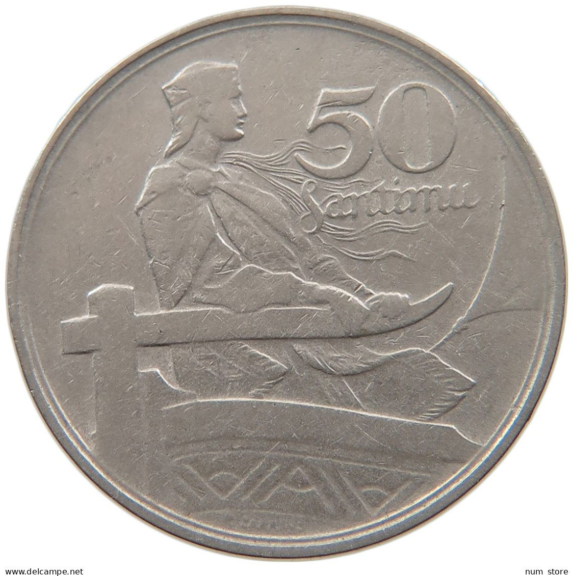 LATVIA 50 SANTIMU 1922  #MA 099638 - Lettonie