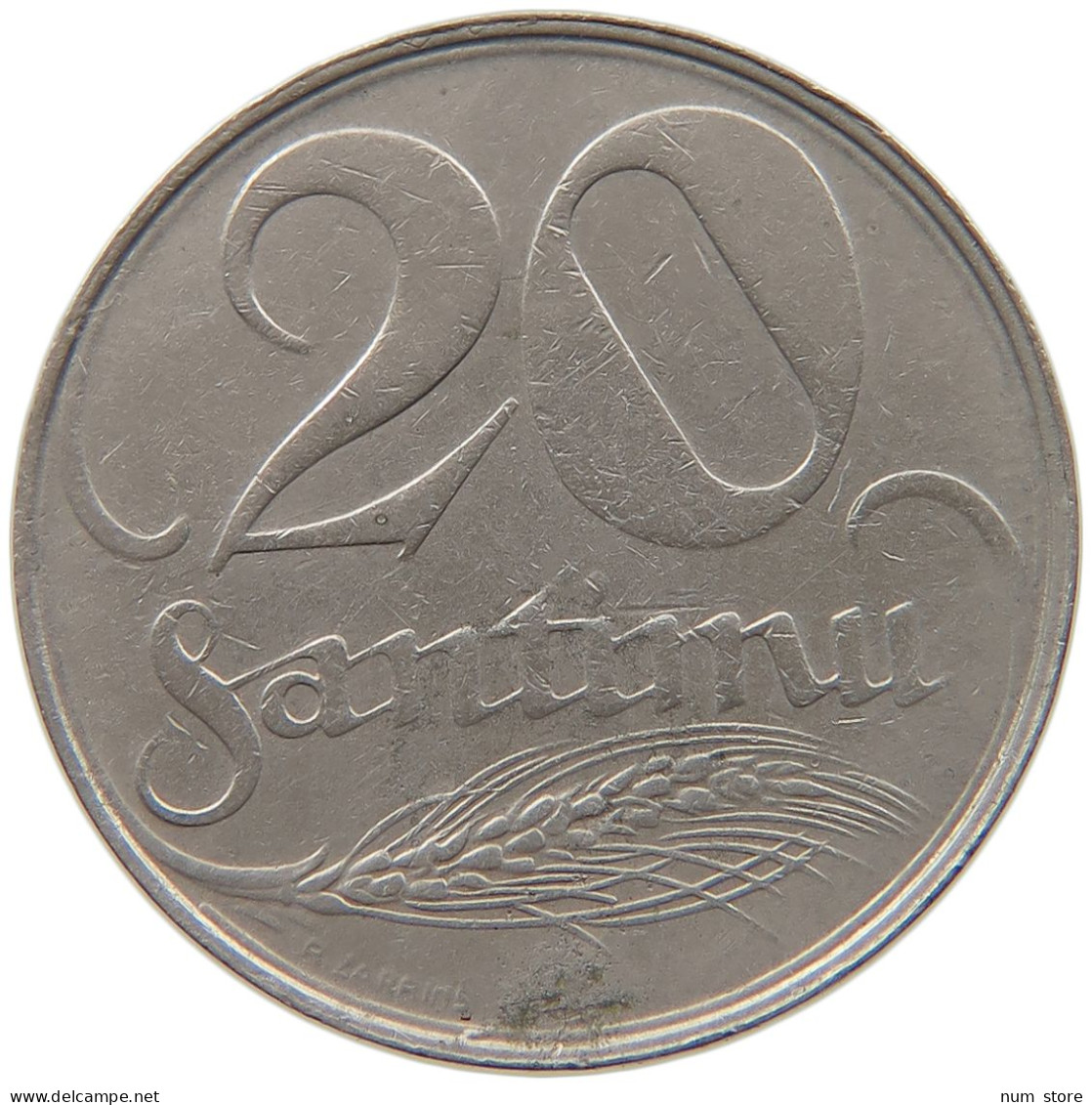 LATVIA 20 SANTIMU 1922  #MA 099781 - Lettonie