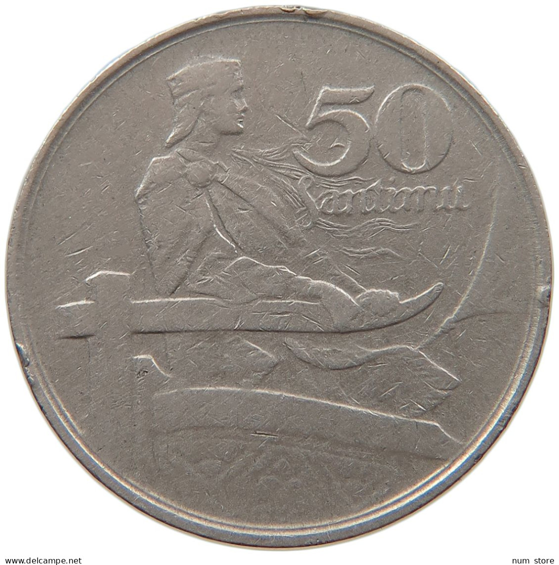 LATVIA 50 SANTIMU 1922  #MA 062998 - Latvia