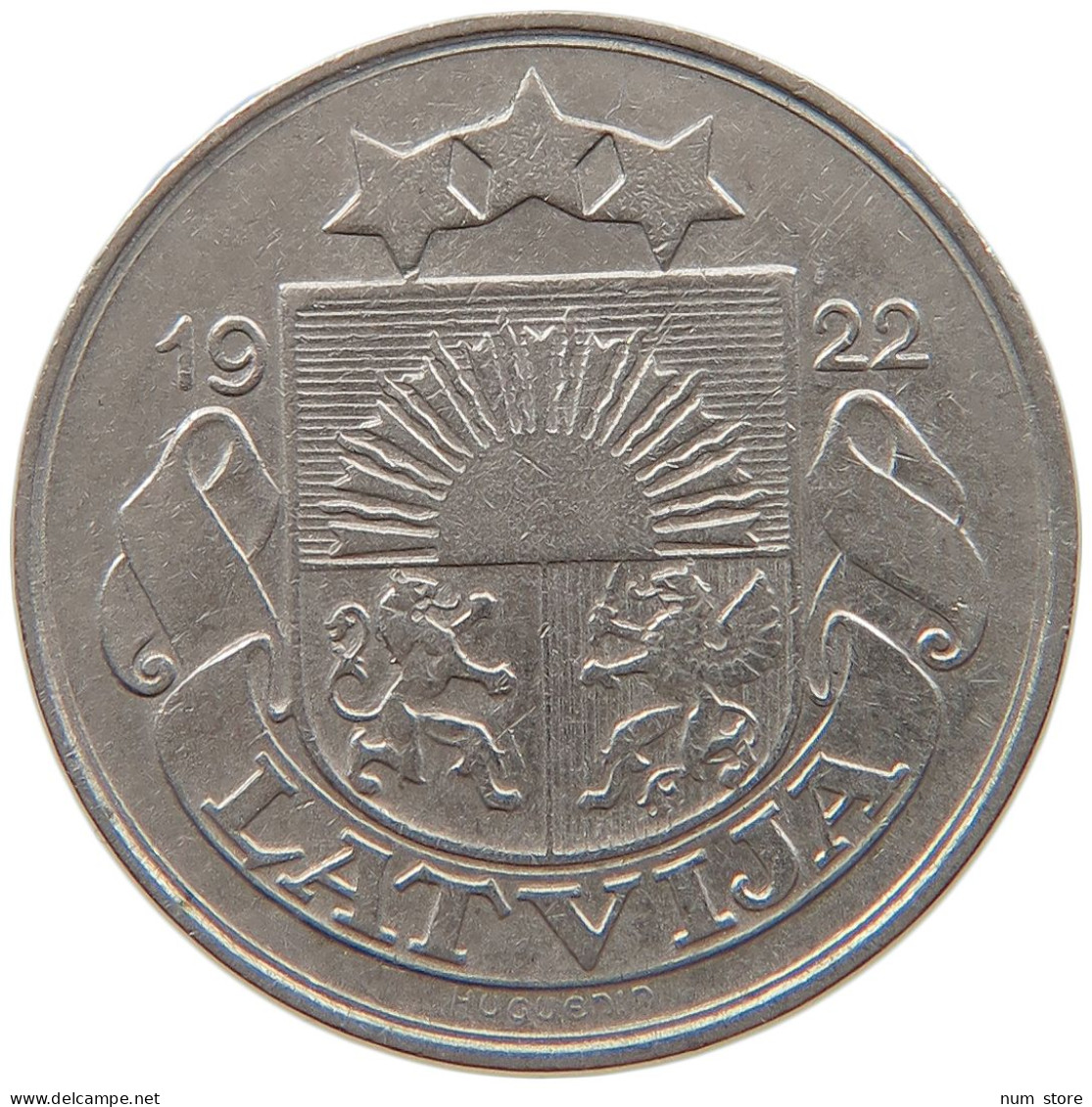 LATVIA 10 SANTIMU 1922  #MA 063002 - Lettonia