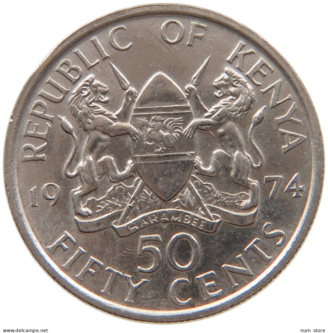 KENYA 50 CENTS 1974  #MA 066962 - Kenya