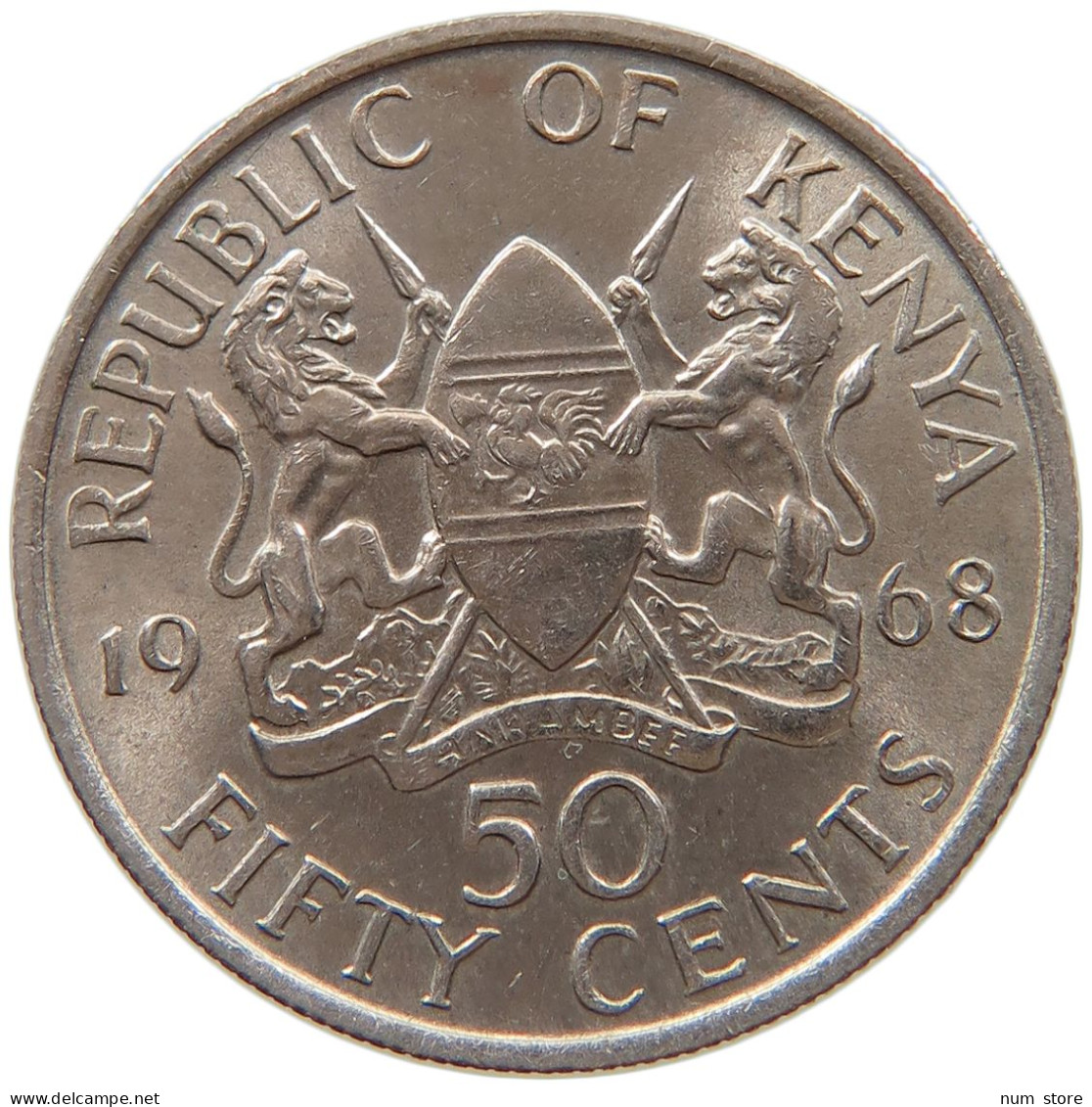 KENYA 50 CENTS 1968  #MA 066964 - Kenya