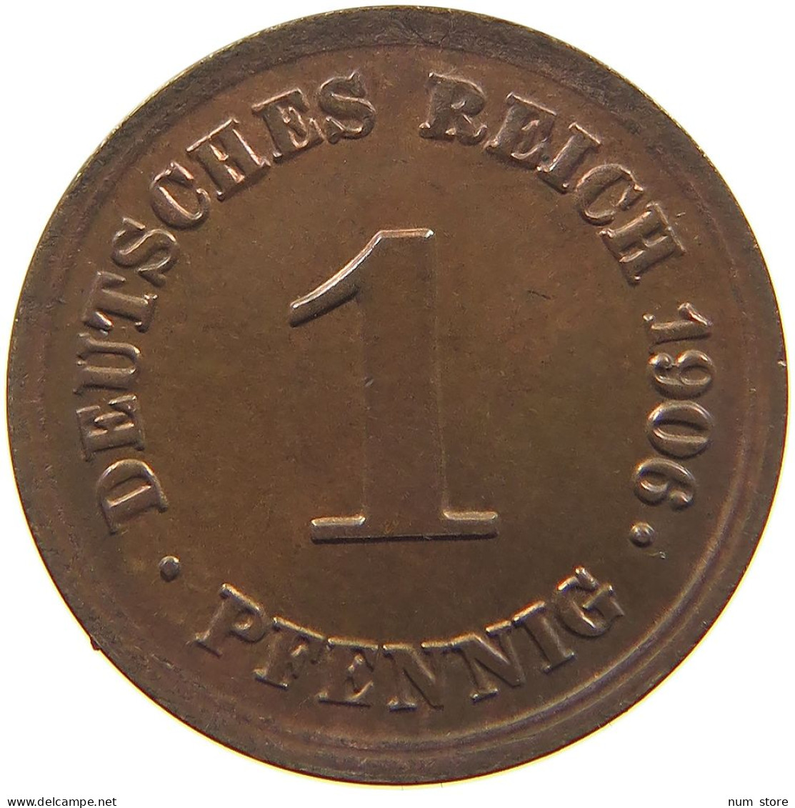 KAISERREICH PFENNIG 1906 E  #MA 022666 - 1 Pfennig