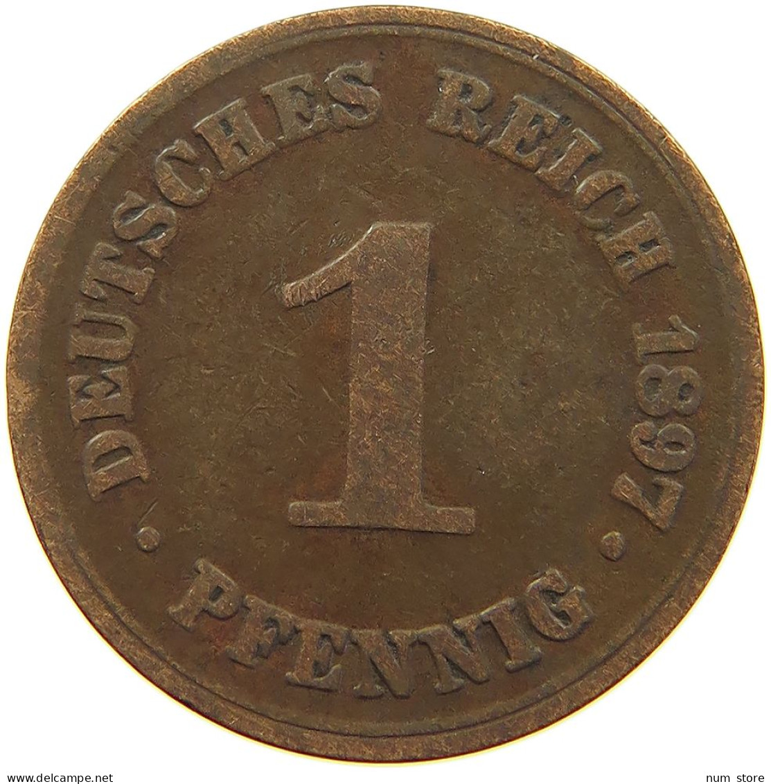 KAISERREICH PFENNIG 1897 A  #MA 068149 - 1 Pfennig