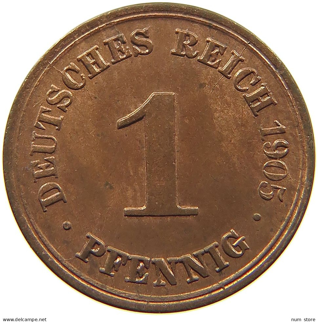 KAISERREICH PFENNIG 1905 F  #MA 100122 - 1 Pfennig