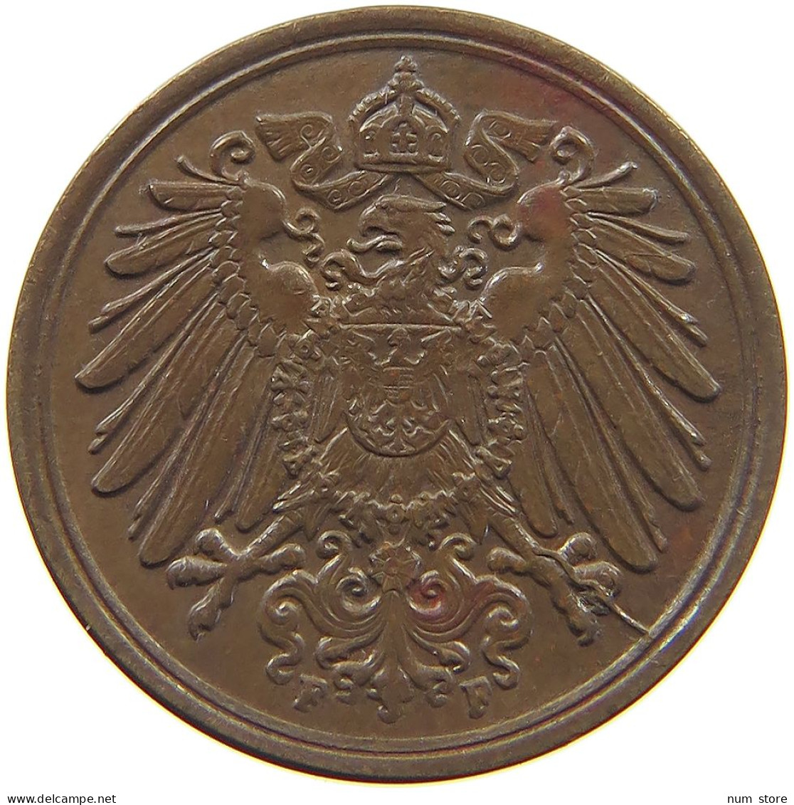 KAISERREICH PFENNIG 1896 F  #MA 022668 - 1 Pfennig