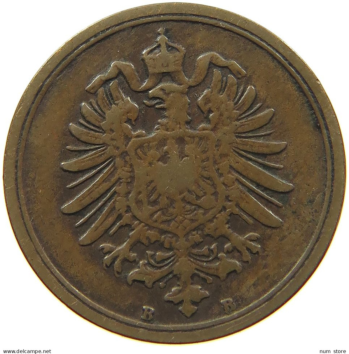 KAISERREICH PFENNIG 1876 B  #MA 100161 - 1 Pfennig