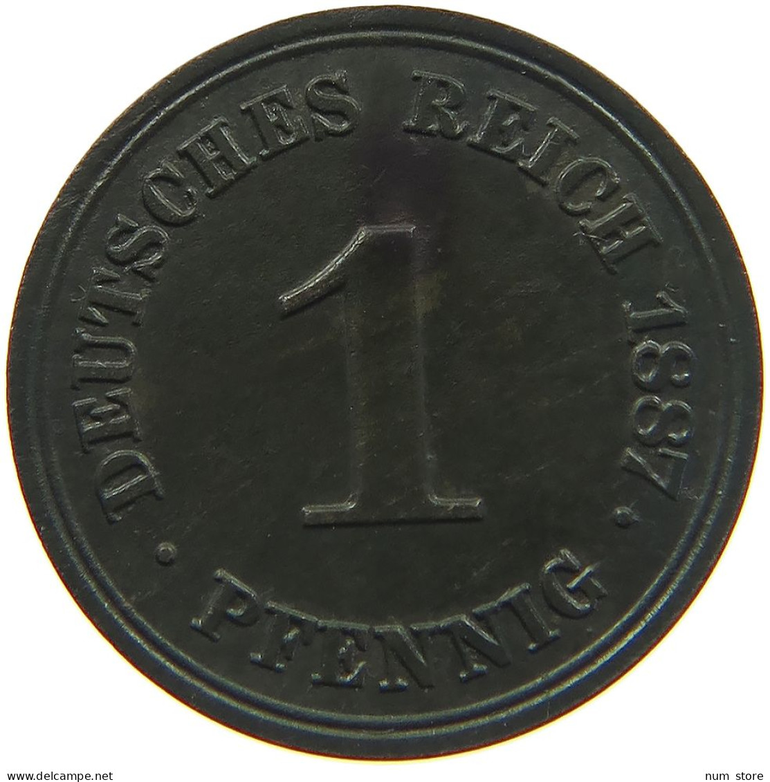 KAISERREICH PFENNIG 1887 A  #MA 022669 - 1 Pfennig