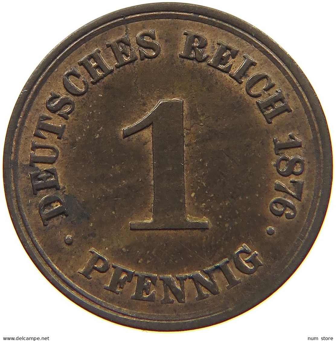 KAISERREICH PFENNIG 1876 A  #MA 022654 - 1 Pfennig