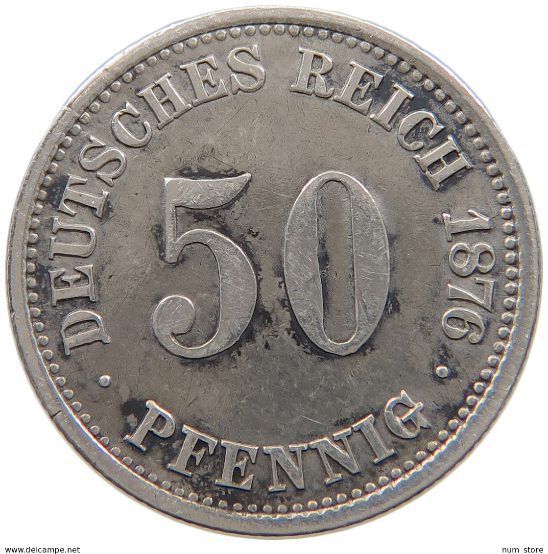 KAISERREICH 50 PFENNIG 1876 A  #MA 021120 - 50 Pfennig