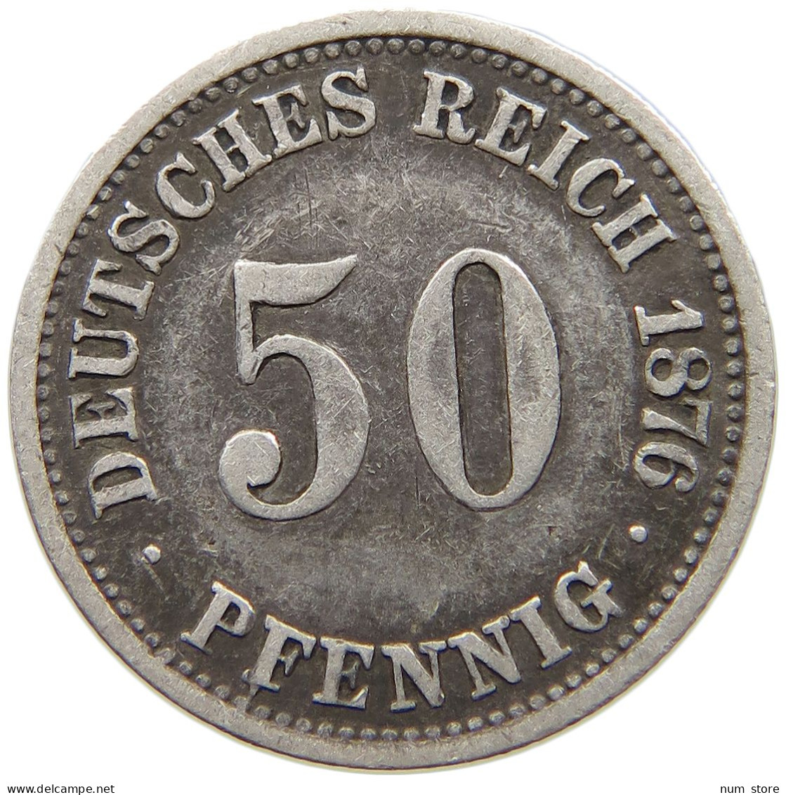 KAISERREICH 50 PFENNIG 1876 A  #MA 021116 - 50 Pfennig