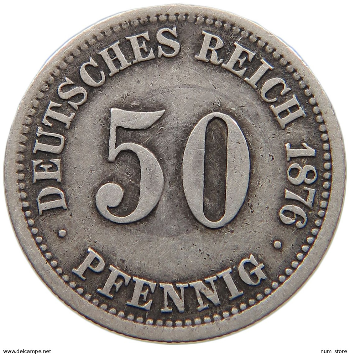 KAISERREICH 50 PFENNIG 1876 A  #MA 021109 - 50 Pfennig