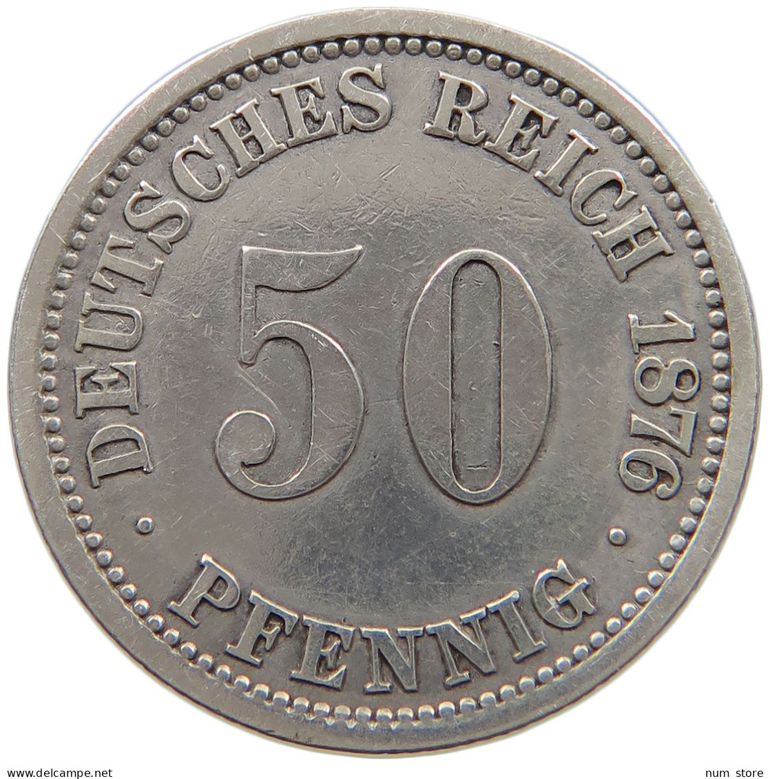 KAISERREICH 50 PFENNIG 1876 A  #MA 021111 - 50 Pfennig