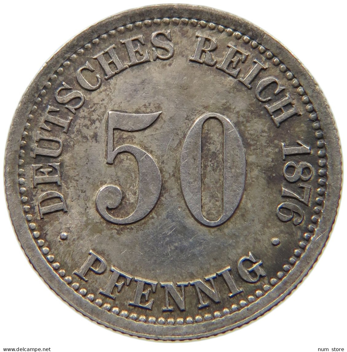 KAISERREICH 50 PFENNIG 1876 A  #MA 013297 - 50 Pfennig