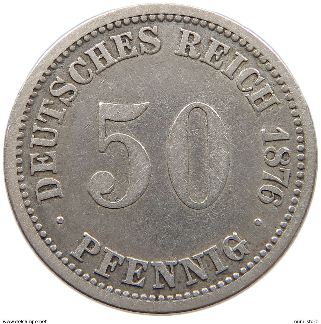 KAISERREICH 50 PFENNIG 1876 A  #MA 021108 - 50 Pfennig