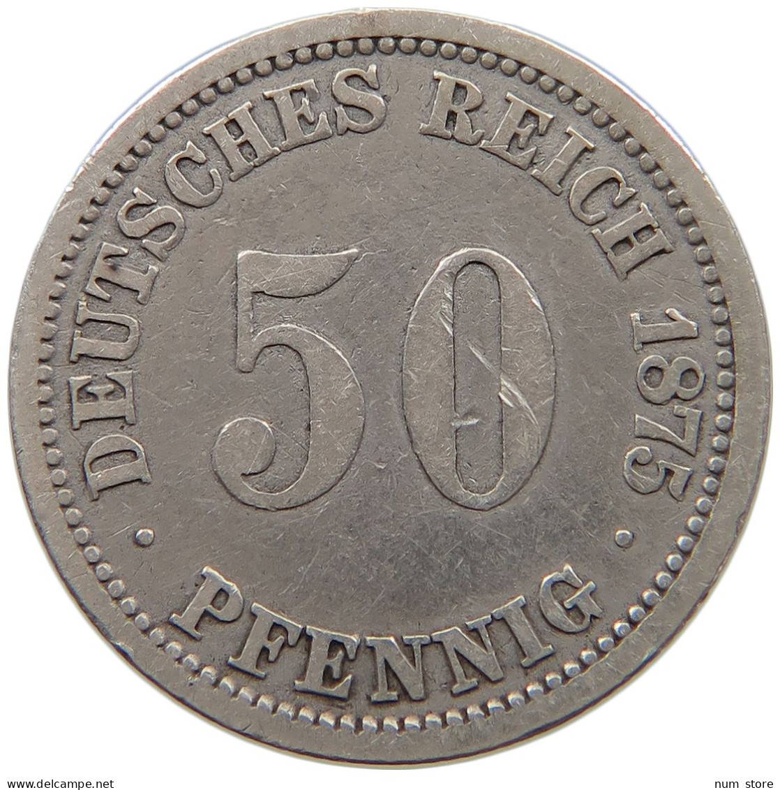 KAISERREICH 50 PFENNIG 1875 A  #MA 021117 - 50 Pfennig