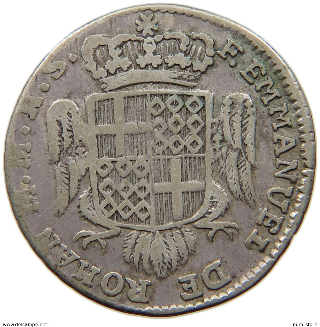 MALTA 6 TARI 1780 EMMANUEL DE ROHAN, GROßMEISTER 1775-1797. #MA 011927 - Malta