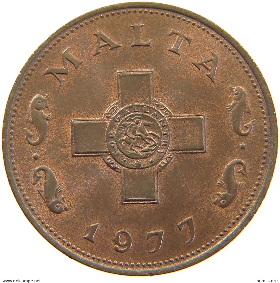 MALTA CENT 1977  #MA 067766 - Malta