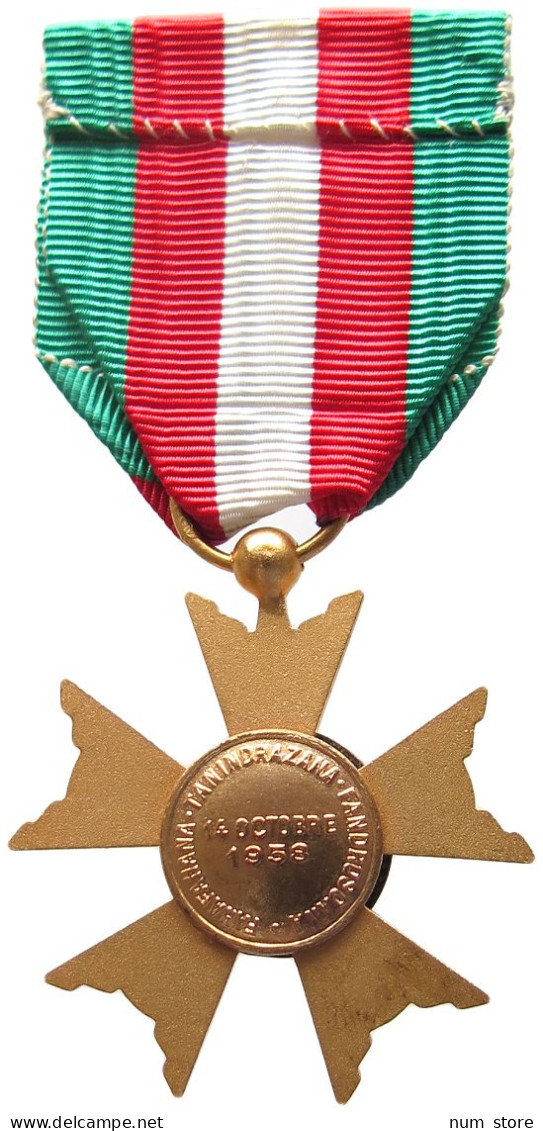 MADAGASCAR ORDEN 1958 NATIONAL ORDER OF THE REPUBLIC OF MADAGASCAR, FIRST REPUBLIC, KNIGHT #MA 020405 - Madagascar