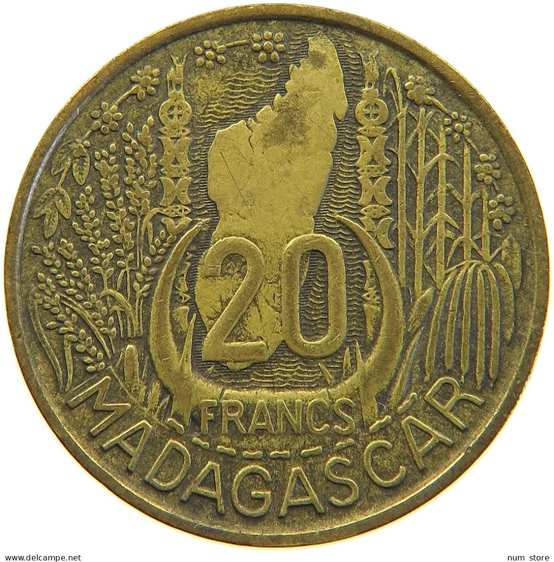 MADAGASCAR 20 FRANCS 1953  #MA 065862 - Madagascar