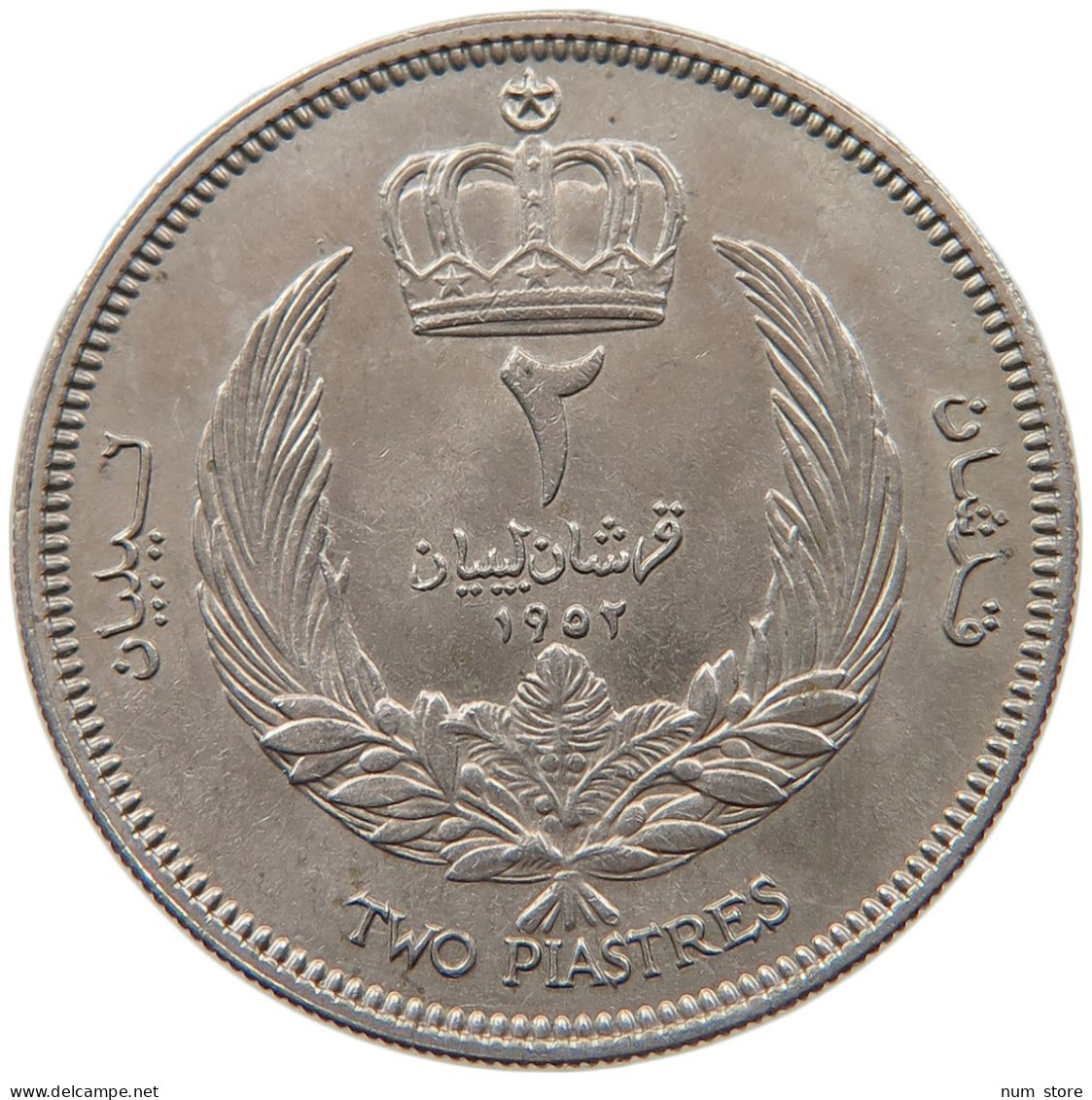 LIBYA 2 PIASTRES 1952  #MA 099636 - Libya