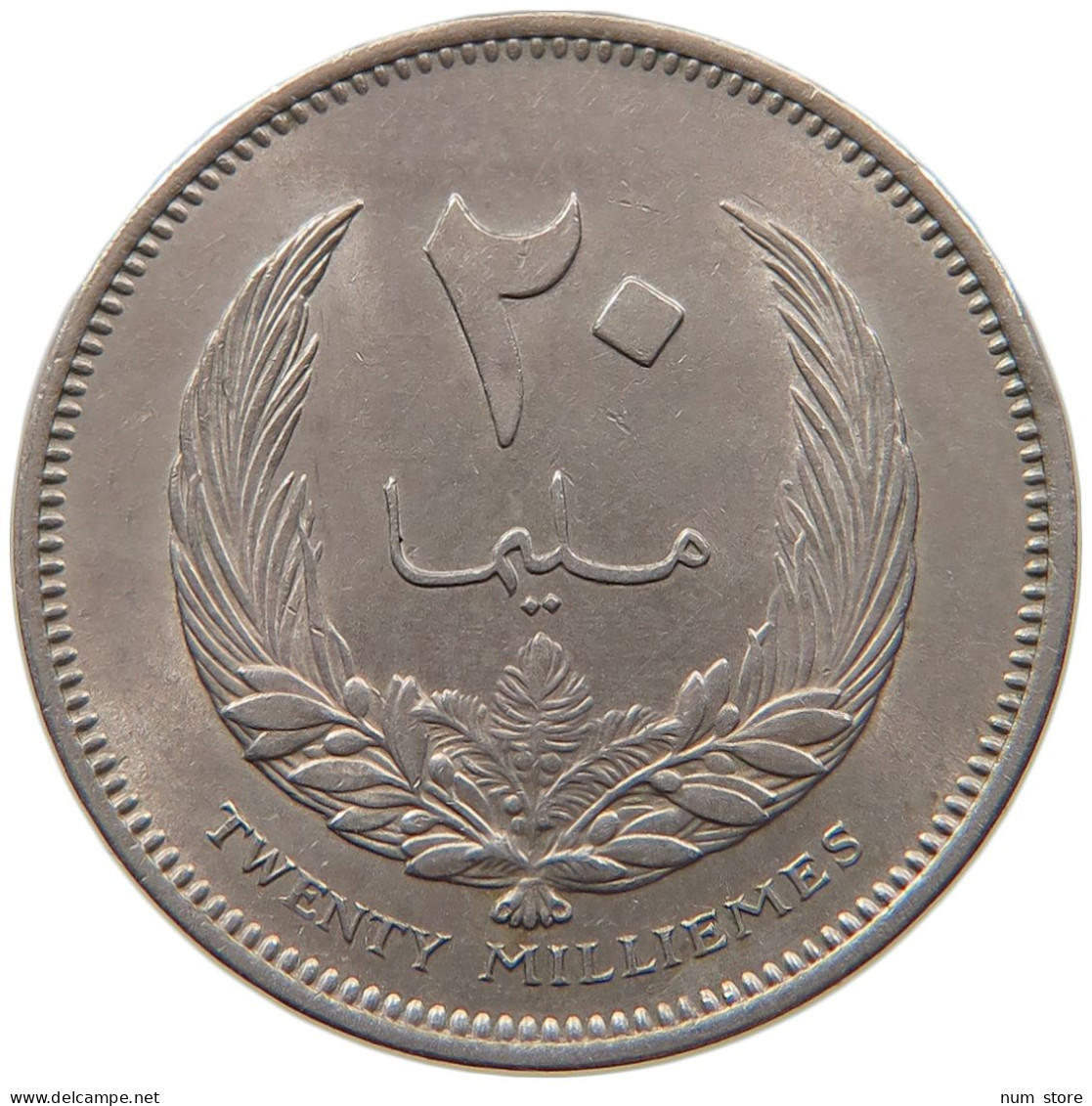 LIBYA 20 MILLIEMES 1965  #MA 066400 - Libia